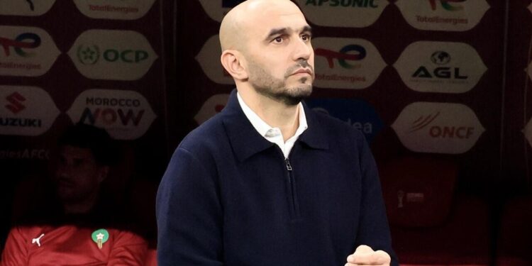 Morocco head coach Walid Regragui
